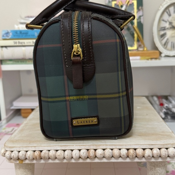 Ralph Lauren plaid mini Boston bag - Picture 2 of 9
